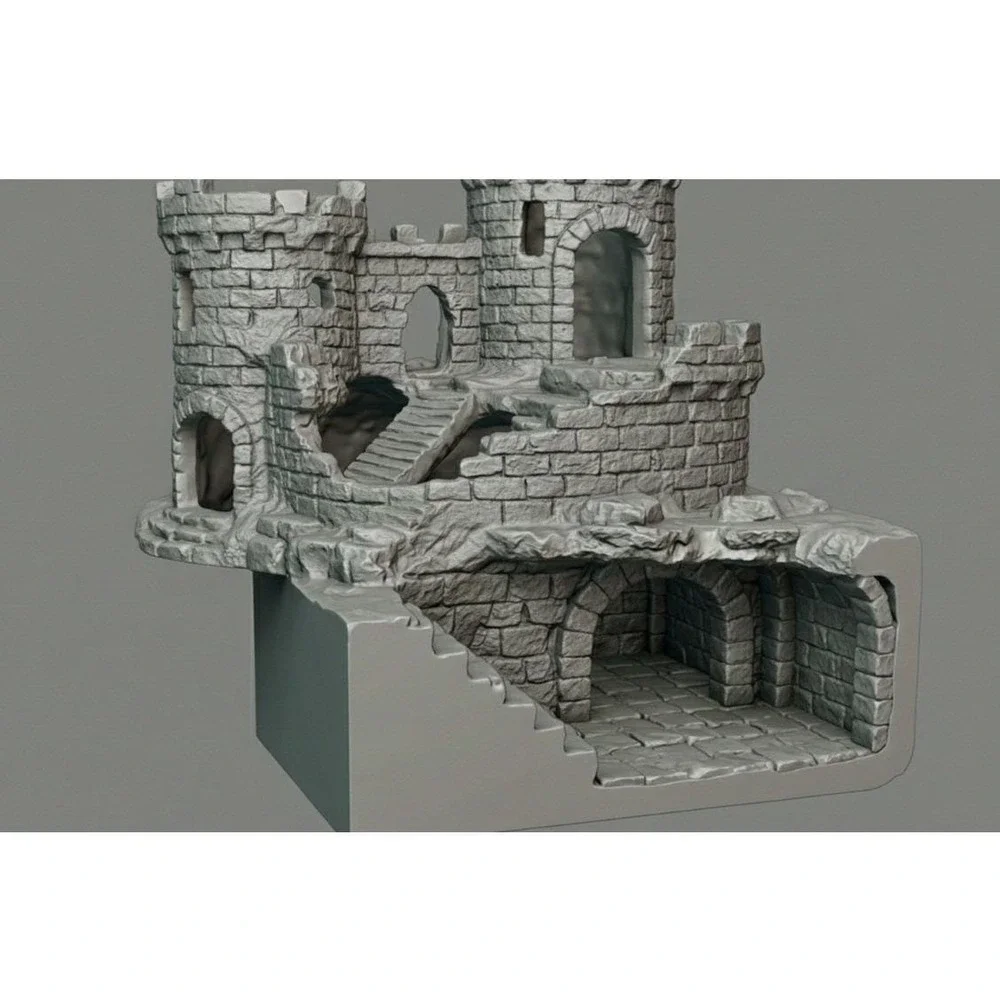 Crumbling Castle Hide and climb And Burrow Dungeon- Underground Viewing dungeon